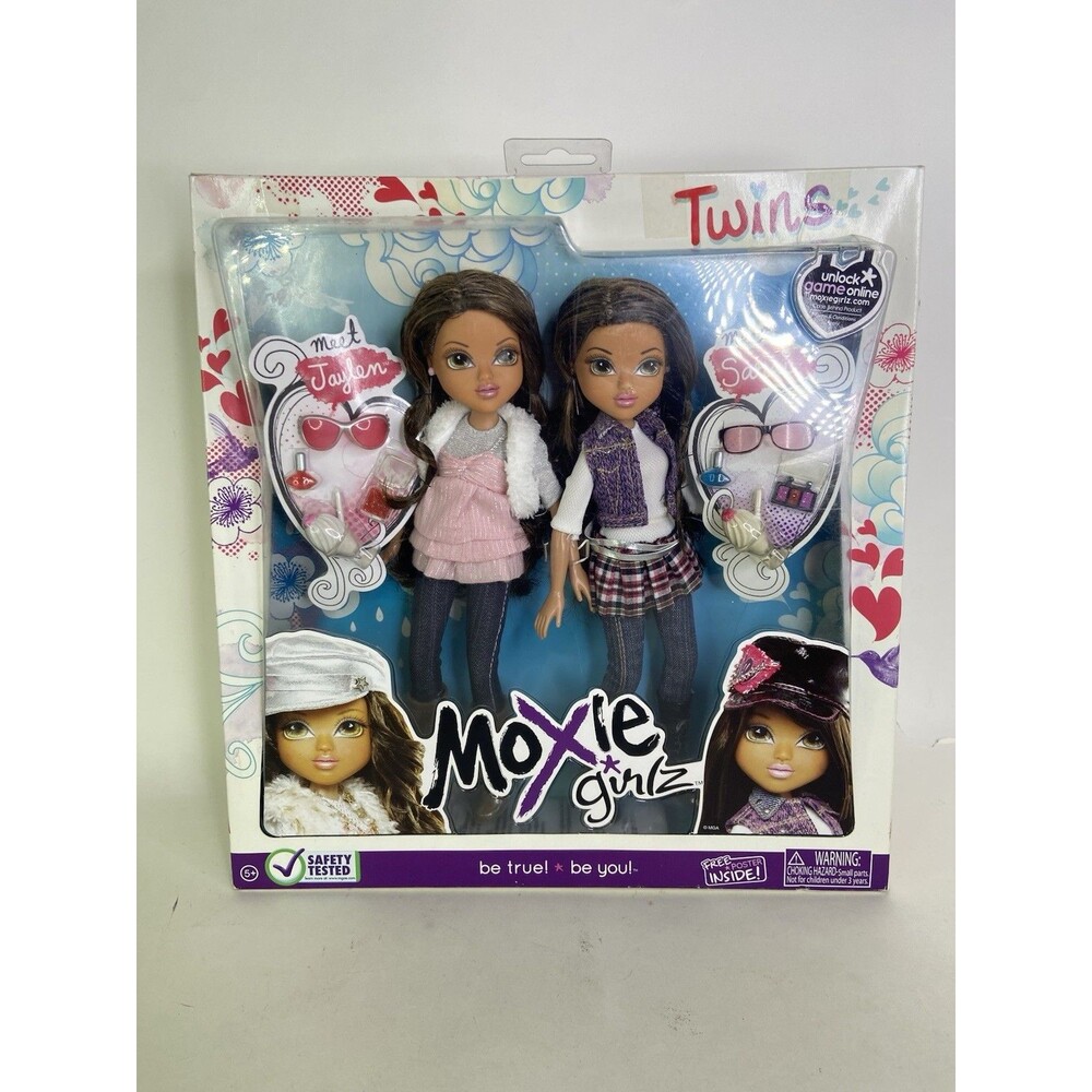 NEW Moxie Girlz Twins Jaylen And Sarai Fashion Doll Set With Accessories
